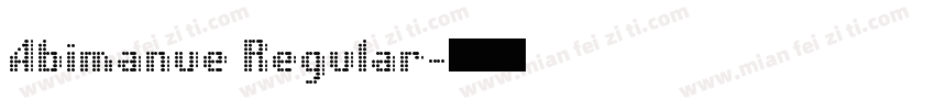 Abimanue Regular字体转换